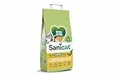 Sanicat – Klumpstreu aus recycelten Maiskolben, ausgezeichnete Absorption und Geruchsbindung, umweltfreundliches und biologisch abbaubares Produkt, Packungsgröße 6 l