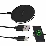 20W Wireless Charger, Kabelloses Ladegerät Induktionsladegerä für Samsung Galaxy S24 S23 S22 S21 und iPhone 12 13 14 15 16 Serie, Qi Schnelles kabelloses Ladegerät, Charger für Handy und Ohrhörer
