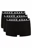 BOSS Hugo Herren Retroshorts Boxer 3P BM 10146061 07, 3er Pack, Einfarbig, Gr. Large, Schwarz (Black 1)