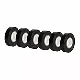 Amazon Basics Isolierband, 1.9 cm x 18.3 m, schwarz, 6 stück, 1er-Pack, ideal für Heimwerken, Reparaturen, Arbeiten an Elektrik oder Autos und Ausrüstung
