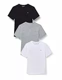 Tommy Hilfiger Herren 3p Ss Tee Um0um03870 S/S T-Shirt, Multi (Grey Heather/Black/White), M