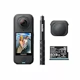 Insta360 X4 Air Starter-Bundle – 165 g leichte 8K 360°-Kamera, Unsichtbarer Selfie-Stick, Wechsel-Linsen, Aufnehmen & dann ausrichten, integr. Windschutz, FlowState-Stabilisierung, KI-gestützte App