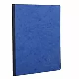 Clairefontaine 795404C Heft A5, Leinen, Age Bag, blanko, 96 Blatt, blau