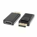2 Stücke Displayport auf HDMI, 1080p DP auf HD, Displayport auf HDMI Adapter für Dell, Lenovo, HP, GPU, AMD