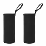 Premium Thermohülle für Trinkflaschen, um die perfekte Getränketemperatur zu gewährleisten, 2er-Pack (550 ml schwarz)