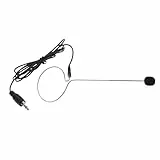 summina Kopfhörermikrofon Mikrofon für Lautsprecher Headsetmikrofon Uni-direktional mit Ohrbügel 3.5mm Klinkenstecker für Bühne Vorträge und Präsentationen