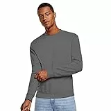 KINKIES Buntes Sweatshirt mit klassischem Design, Kragen, Bündchen und Bund aus Rippstrick, bequem, warm, glatt und elegant., grau, XL