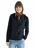 Cecil Jacke mit Strukturmix und Kapuze blue navy XL