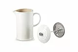 Le Creuset Kaffeebereiter aus Steinzeug, 1 L, Meringue, 60706087160003