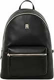 Tommy Hilfiger Damen Rucksack Logotape Elegant, Schwarz (Black), Einheitsgröße