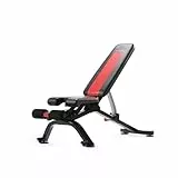 Bowflex 100675 Unisex-Adult 5.1S Verstellbare Hantelbank, Schwarz/Rot, one-size ,
