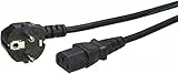 Amazon Basics Netzkabel - 3 m , Schwarz