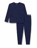 Tommy Hilfiger BT-LS-Trikot, Herren-Pyjama-Set, um0UM03723, Blau, Größe XXL, Blau (adrettes Marineblau), XXL