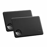 Tile by Life360 Slim - Geldbörsenfinder, Bluetooth-Tracker und Gegenstandsfinder für Gepäckanhänger, Reisepässe und mehr, iOS- & Android-kompatibel, Handy-Finder, 2er-Pack (Schwarz)
