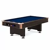 Automaten Hoffmann Billardtisch Club Pro III Nussbaum Dekor | Robuste Bauweise mit K-55 Bandenprofil | Ohne Münzung | Nivellierfüße, einfache Tuchbespannung, Indoor