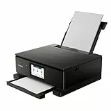 Canon PIXMA TS8750 Multifunktionsdrucker 3in1 (Tintenstrahl,Drucken, Kopieren, Scannen, A4, 10,8 cm Touch LCD, WLAN, Duplexdruck, 2 Papierzuführungen, 2 x 100 Blatt, 6 Separate Tinten) schwarz