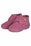 Sterntaler Hausschuhe uni - Mädchen Hausschuhe aus Wollfilz - Baby und Kinder Hüttenschuh mit rutschfester Sohle - Kindergarten Pantoffeln mit Klettverschluss, beerenrosa, Größe 26