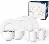 Villeroy & Boch – For Me Starter-Set 16 Teilig Für 4 Personen, Geschirrset Weiß, Kombiservice Weiß, Teller, Tassen, Bowls, Premium Porzellan