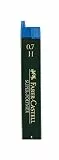 FABER-CASTELL 120711 - Feinmine Super Polymer, 0,7 mm, Härtegrad H, 12 Stück