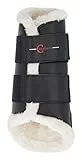 Covalliero Dressurgamaschen Fleece vorne schwarz, M