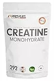 Creatin Monohydrat Pulver 1kg / 1000g reines Kreatin Monohydrat in mikronisierter Qualität - Creatine-Monohydrate optimal hochdosiert - Creatin-Pulver ohne Zusätze, 100% vegan, Vorrat für 292 Tage