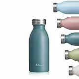 Autsel Trinkflasche Thermo Edelstahl 350ml für Heiße und Kalte Getränke für Büro Sport Outdoor Camping NAVY