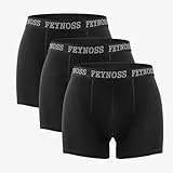 feynoss Boxershorts Herren 3er Pack | Mit anatomischer Passform | Für optimalen Sitz und Halt | Entwickelt für den aktiven Mann