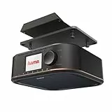 Hama Digitalradio für FM/DAB/DAB+ Empfang, DR350, unterbaufähig (Unterbau-Küchenradio, Farbdisplay, Weckfunktion, Netzbetrieb) Küche Unterbauradio, DAB-Radio, schwarz/Kupfer