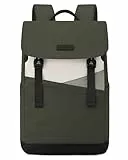 LOVEVOOK Rucksack Damen Herren, 15.6 Zoll Laptop Schulrucksack Teenager Mädchen Elegant, Leichte Schultasche Backpack Wasserdicht, Tagesrucksack Daypack Woman für Uni Schule Reise Arbeit, Grün Beige
