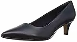 Clarks Damen Pumps, Blau Navy Leather, 41 EU