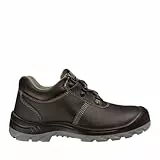 SAFETY JOGGER S3 Sicherheitsschuhe Herren und Damen - BESTRUN - Arbeitsschuhe aus Leder mit Stahlkappe, rutschfest und mit Stahlzwischensohle EU 43, Schwarz