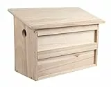 Windhager Nistkasten Twinhouse Sparrow, Vogel Nistkasten mit Zwei getrennten Kammern, Vogelnistkasten, Vogelhaus, Brutkasten, 18 x 38 x 26cm