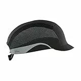 JSP HardCap Aerolite 2,5 cm Mikroschirm – Schwarz – Leichte Schutzkappe mit Belüftung – EN812 Zertifiziert – (Modell: AAG000-001-100) PSA Sicherheits-Hardcap