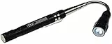 ChiliTec Inspektionsleuchte mit Magnet Teleskop Stab Werkzeug mit Magnethalter LED Beleuchtung Flexibel 17-55cm ausziehbar bis 1Kg