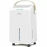 KNKA Luftentfeuchter, Leiser Raumentfeuchter, 16L/T, Spürbare Wirkung in 30min, Schlafmodus, Kindersicherung, Überlaufschutz, Automatischer Neustart, 110 m³ (45 m²), für Wohnung, Keller,Wohnzimmer