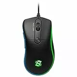Sharkoon Skiller SGM2 RGB Gaming Maus, optisch 6400 DPI, Ergonomische Form Mehrfarbig