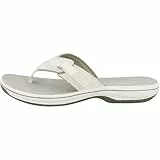 Clarks Damen Brinkley Sea Zehentrenner Turnschuhe, Weiß, 39.5 EU