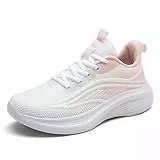 Leichte, rutschfeste Arbeitsschuhe für Damen, lässige Wanderschuhe für Damen, bequeme, atmungsaktive schwarze Schuhe für Damen, Damen-Sneaker für den Gastronomiebereich ( Color : Pink , Size : 41 EU )