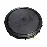 AquaForte professionelle Membranbelüftung Scheibe, 34 cm, 3/4 Zoll AG, 33-166l/min, Schwarz
