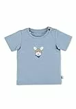 Sterntaler Unisex Baby Gots Kurzarm-shirt Esel Emmi T-Shirt, Hellblau, 56 EU