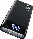 INIU Power Bank, 20000mAh 22.5W Klein Schnellladefunktion Powerbank 1 USB-C, 2 USB-A Mini Externe Handyakkus LED Display, Akkupack für iPhone 16 15 14 13 Xiaomi Samsung iPad Travel Camping Outdoor