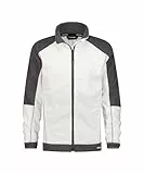 DASSY® Kazan Zweifarbige Fleecejacke - Größe M - WEIß/ZEMENTGRAU