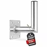 Premium X 15cm Wandhalter ALU SAT Wandhalterung für Satellitenschüssel Aluminium Satelliten-Antenne Halterung Wand-Halter