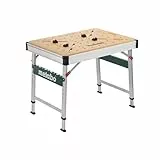 metabo Multifunktionstisch MWB 100 - Klappbare Werkbank mit Transporthandgriffen, höhenverstellbaren Beinen und Nivellierfuß, inkl. Zwingen, Bankhaken, Eckverbinder - Max. Traglast 120 kg