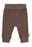 Sterntaler Hose Rippjersey - Unisex Babyhose - Jogginghose aus Baumwollmischgewebe mit elastischen Bündchen - Bequeme Kinder Schlupfhose, Kinderkleidung ab Geburt, braun, Größe 80