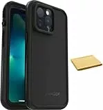 LifeProof FRFRE Series wasserdichte Schutzhülle mit Magsafe für iPhone 13 Pro (nur mit Reinigungstuch, Keine Einzelhandelsverpackung) Schwarz