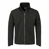 Schöffel Herren Softshell Jk Style Fracon MNS, wind- und wasserabweisende Herbstjacke mit warmer Innenseite, leichte Wanderjacke mit 2-Wege-Stretch, black, 52