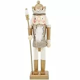 VALICLUD Nussknacker Zahlen Holz Puppen Decor Nussknacker Weihnachten Dekorationen für Home Soldat Figur Puppe Figur Desktop Weihnachten Nussknacker Goldene