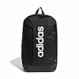 adidas Unisex LINEAR BACKPACK, black/black/white, One Size