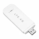 Mobiler WLAN-Hotspot, 4G-LTE-Tragbarer Router mit SIM-Kartensteckplatz, Reise-USB-WLAN-Modem 150 Mbit/s, Bis zu 15 Geräte, Weiß